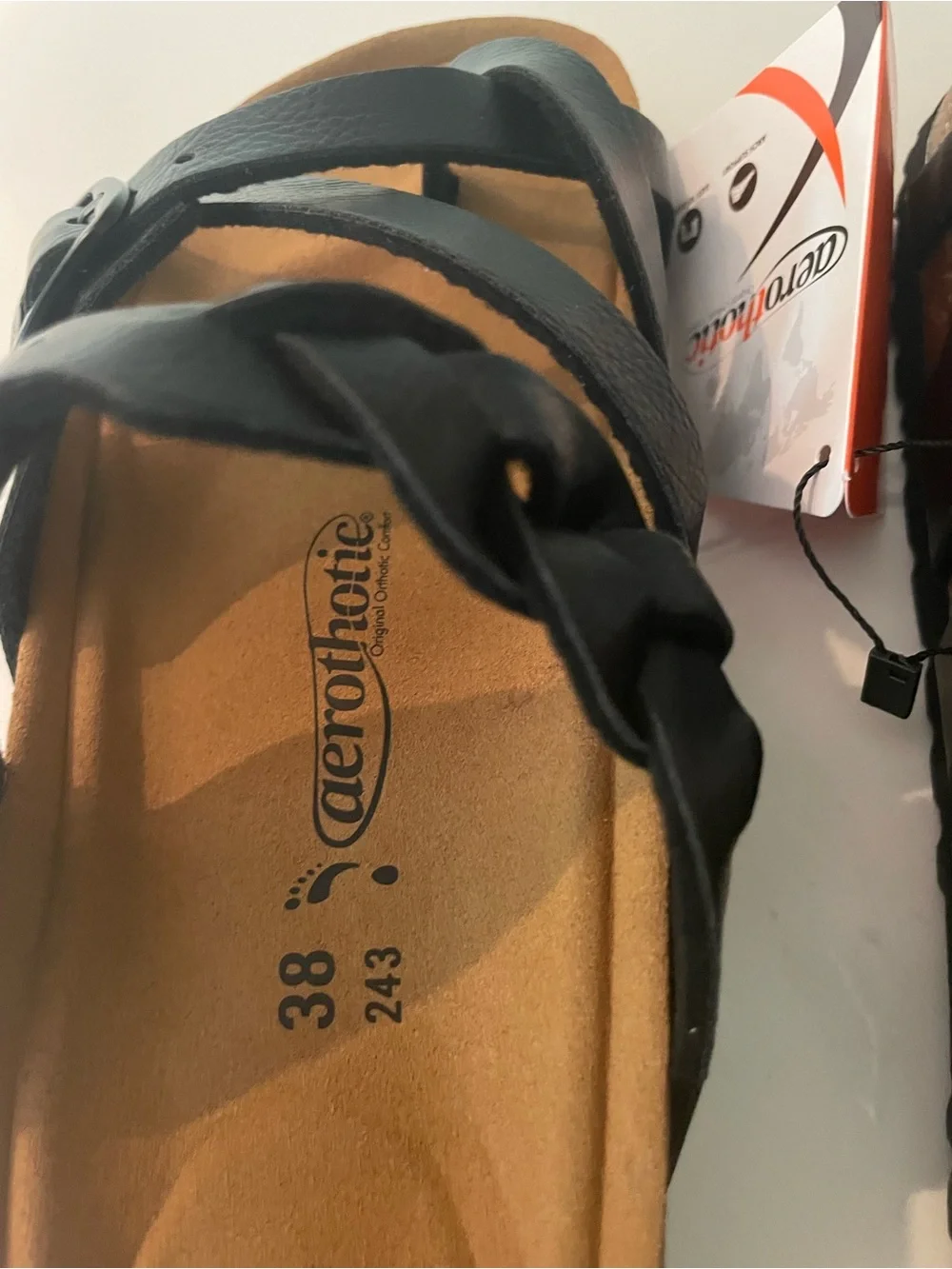 AeroThotic Women's Black Comfort Sandals
